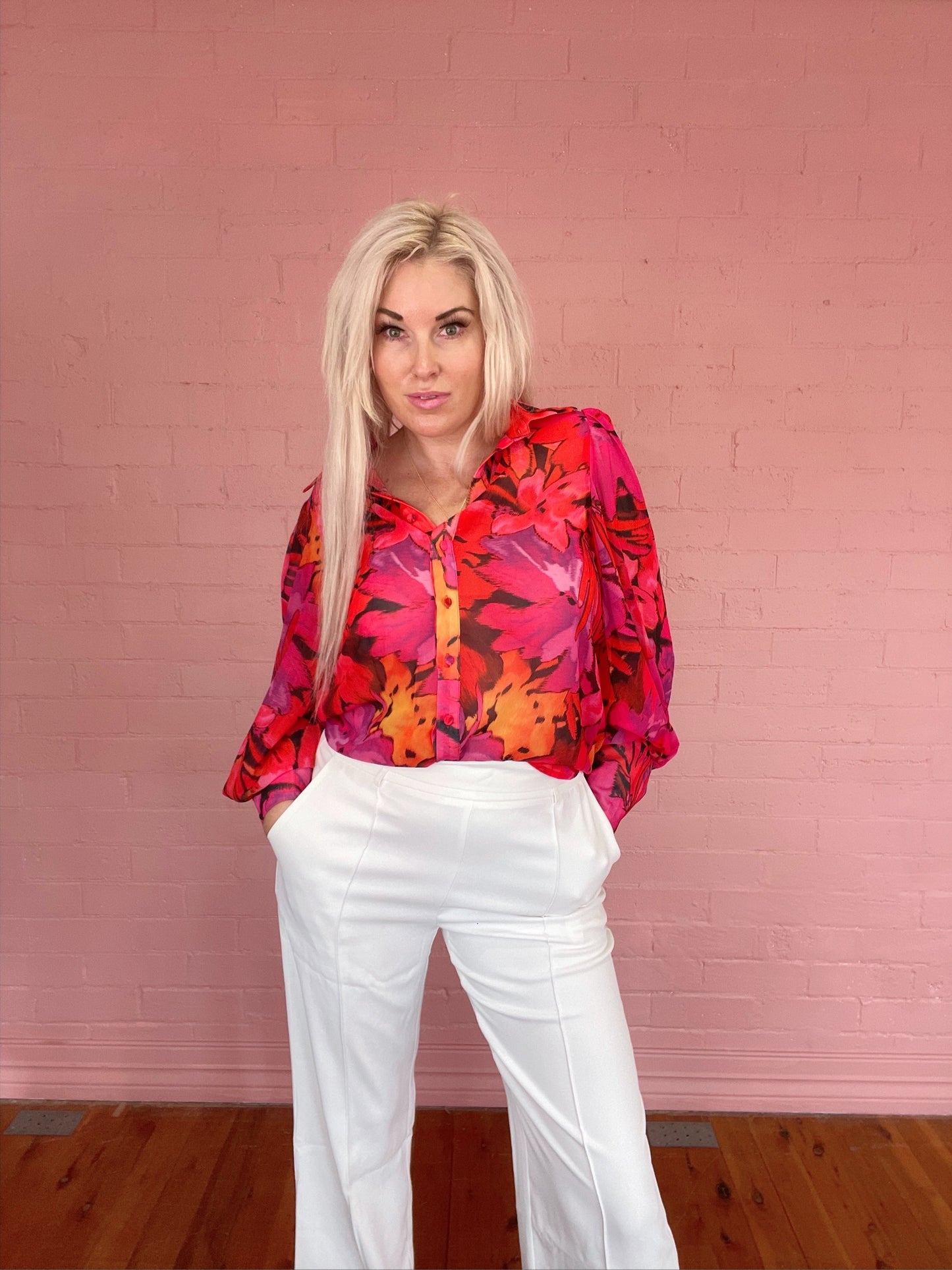 Pink Fleetwood Blouse
