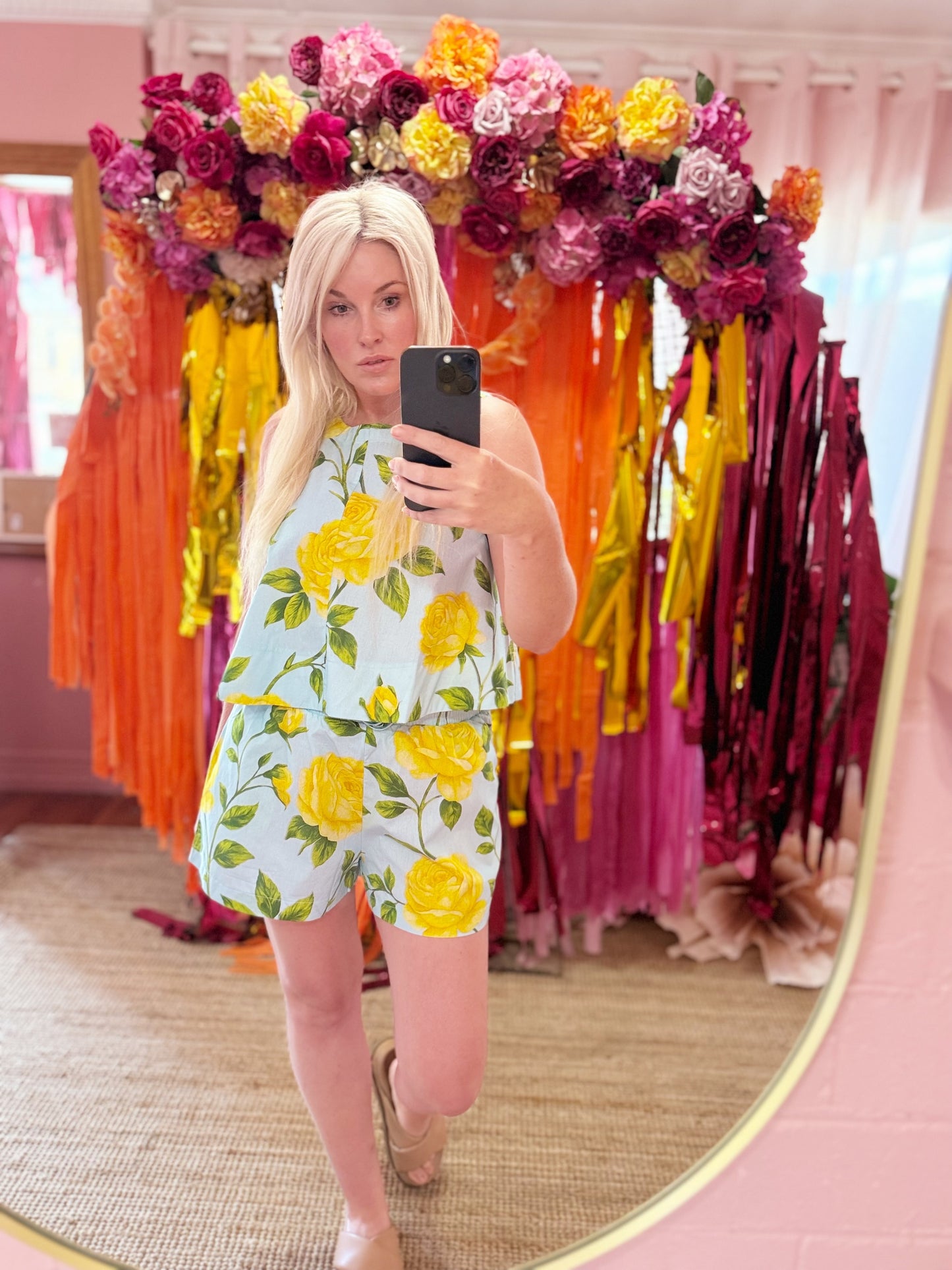 Lemon Rose Two Piece Set
