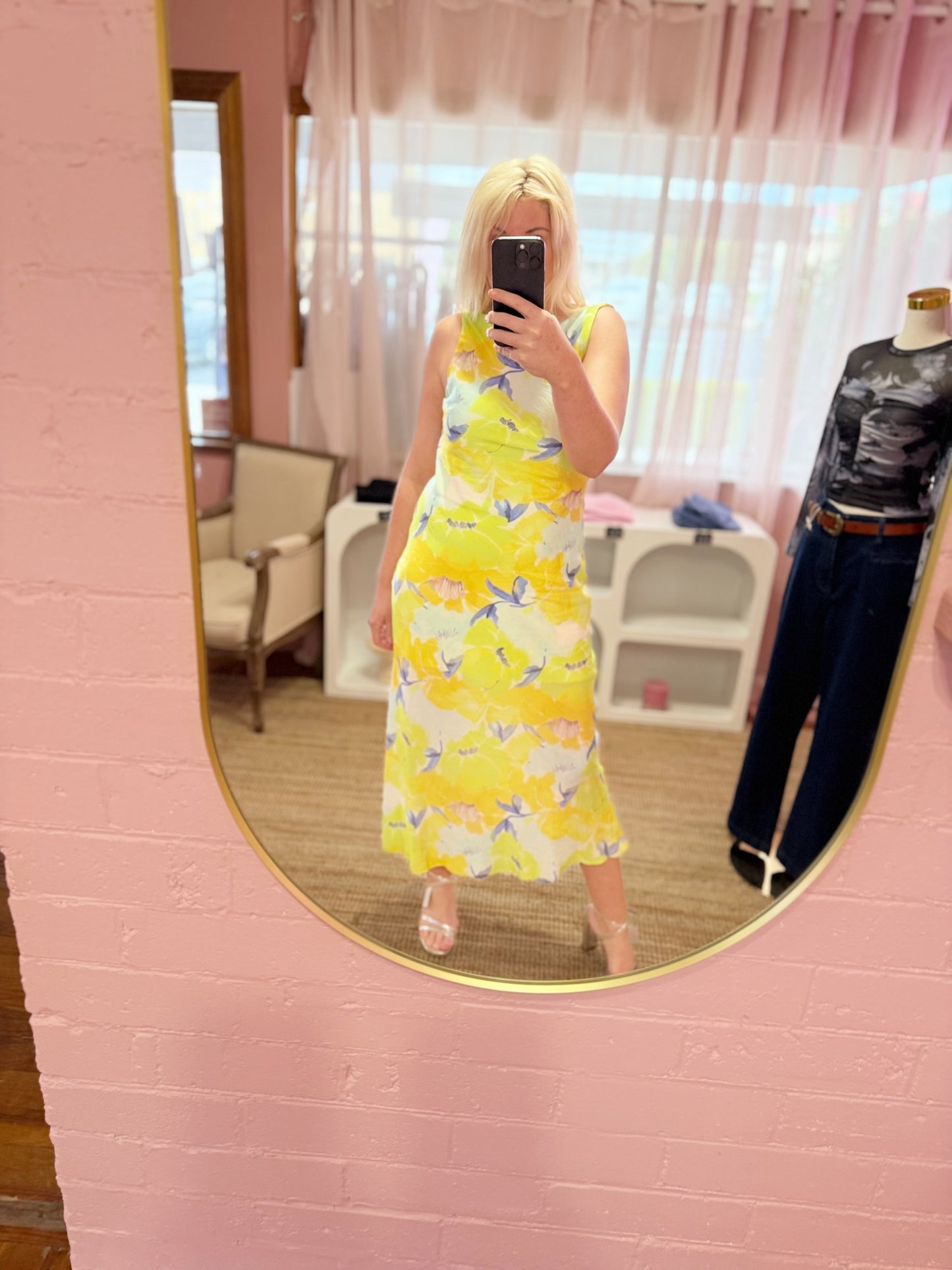 The "Gardenia" Open-Back Maxi Dress