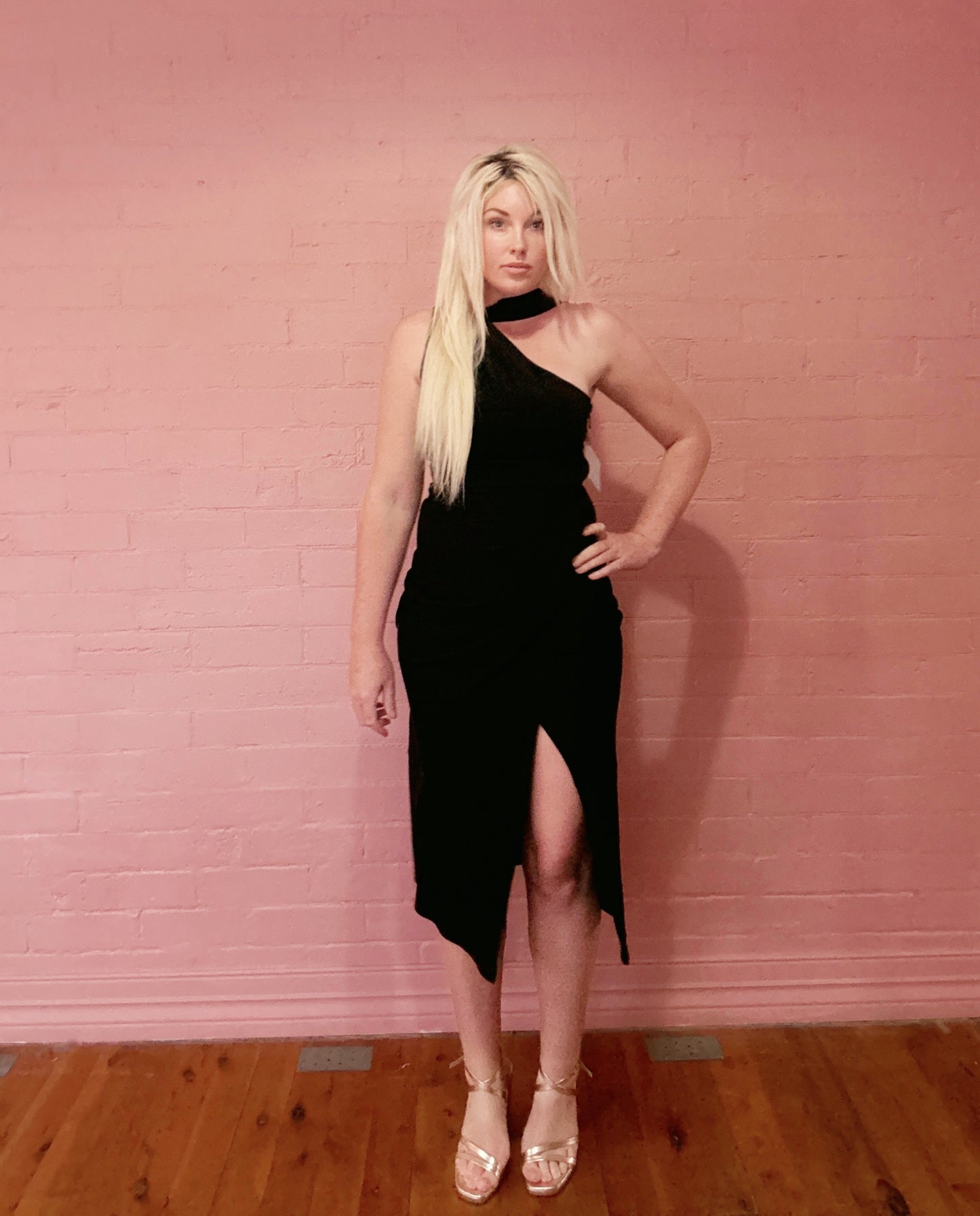 Midnight Muse One-Shoulder Dress