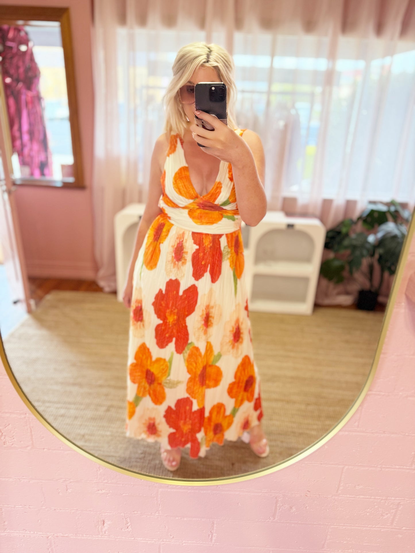 The Sunset Bloom Maxi Dress