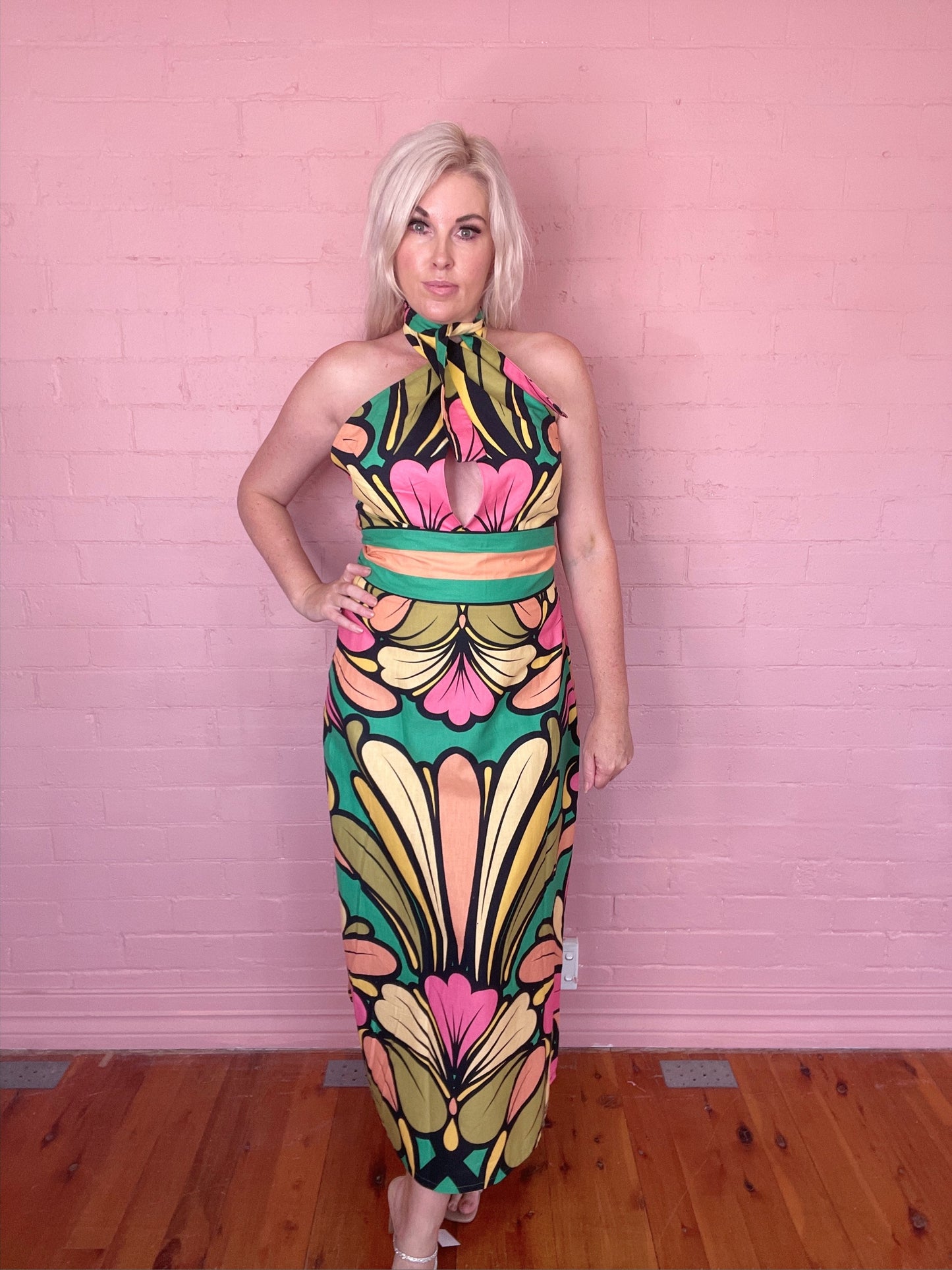 Calling Dr Apple Midi Dress