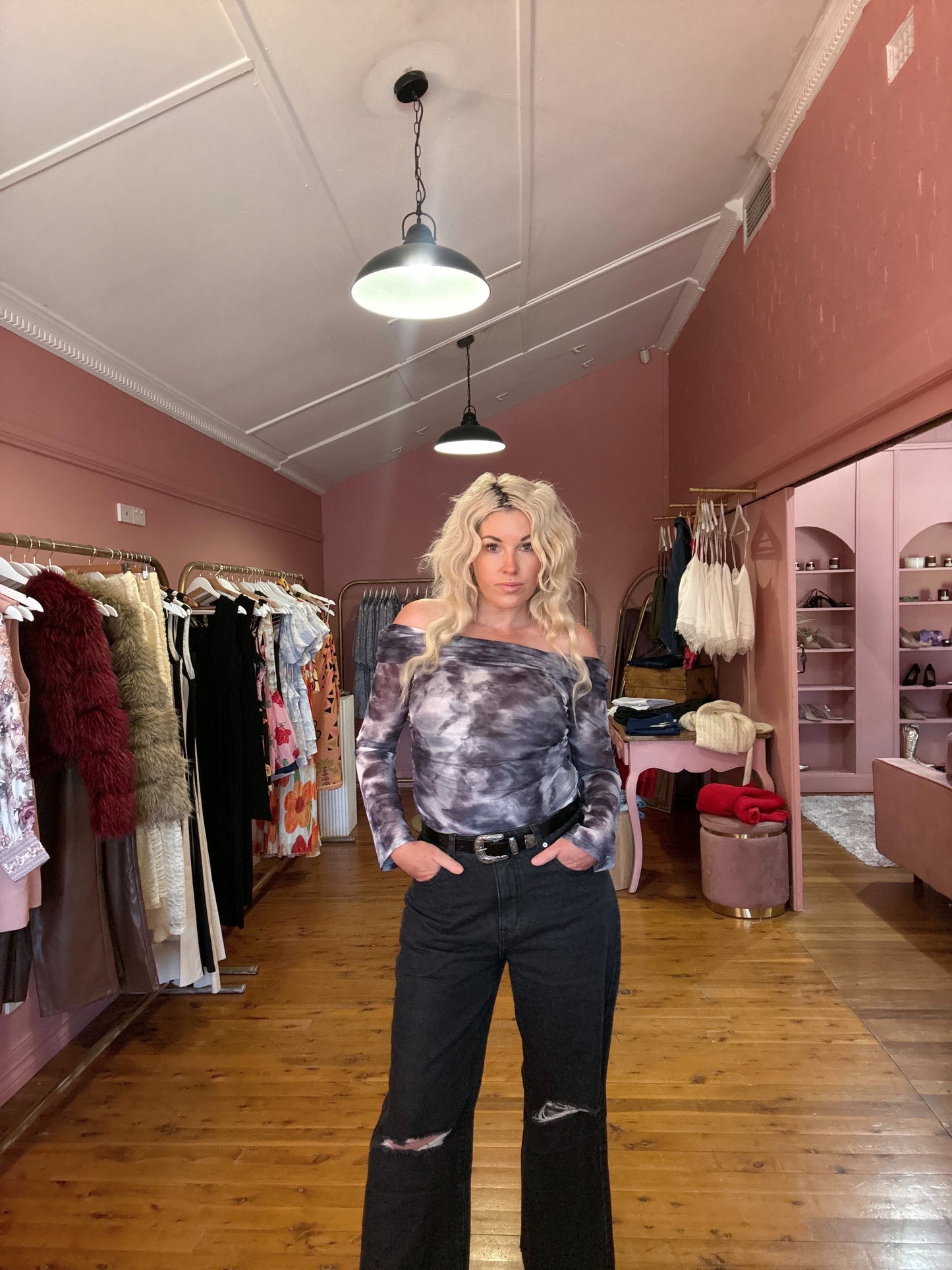 Stormy Nights Mesh Top