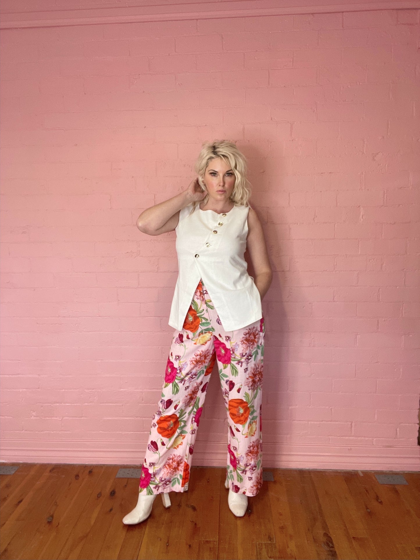 Garden Party Wide-Leg Pants