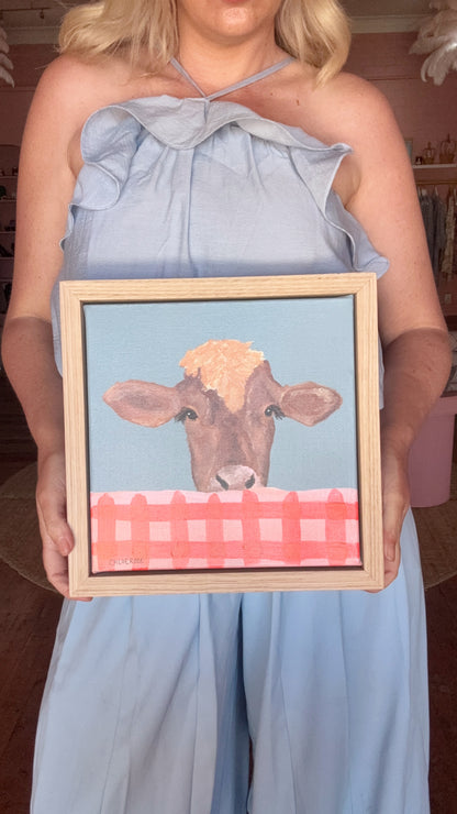 Gingham Cow