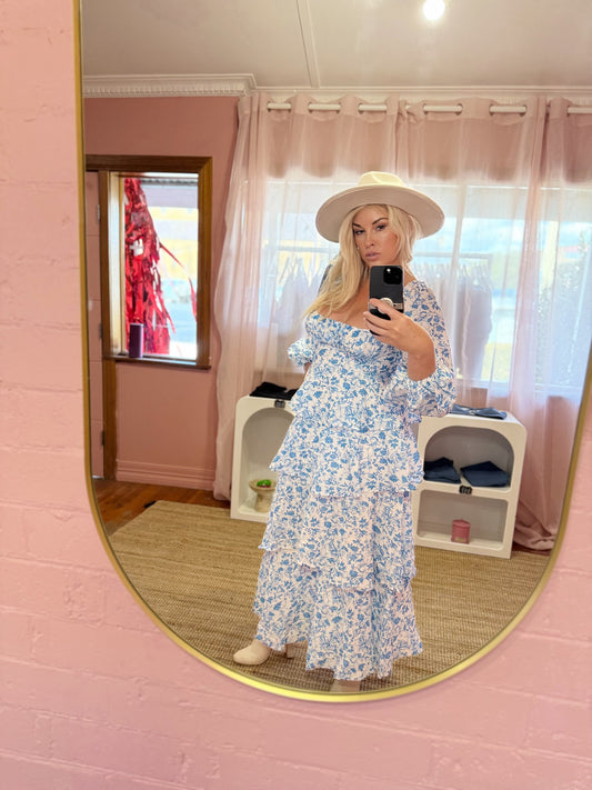 Bluebell Ruffle Maxi Dress
