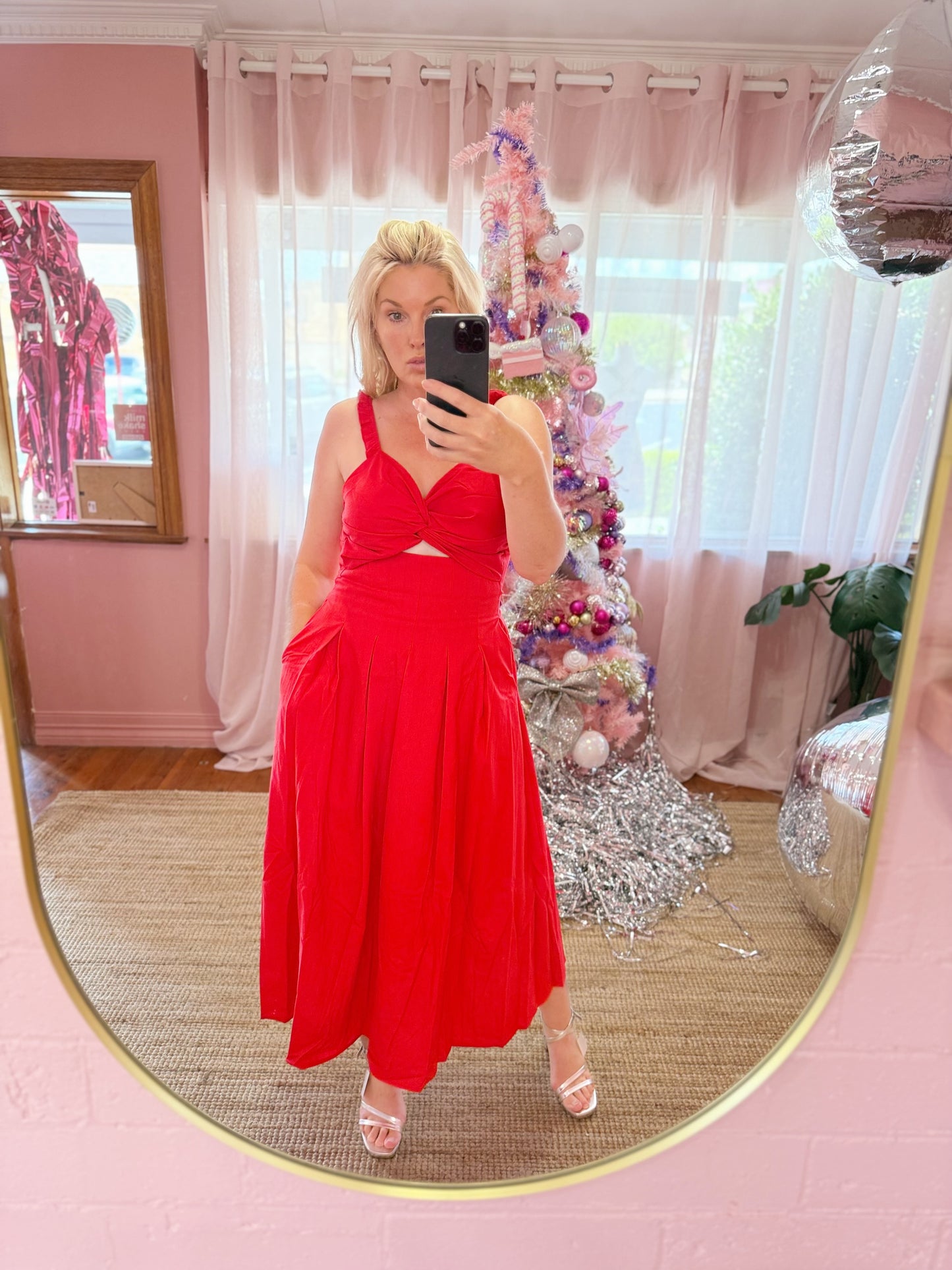 The Scarlett Twist Midi Dress