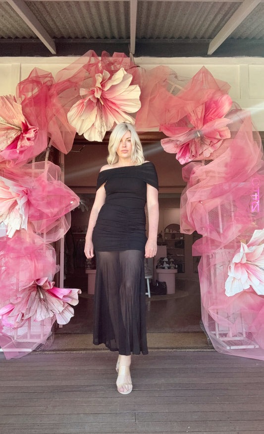 The Two-Way Tease Midi Dress