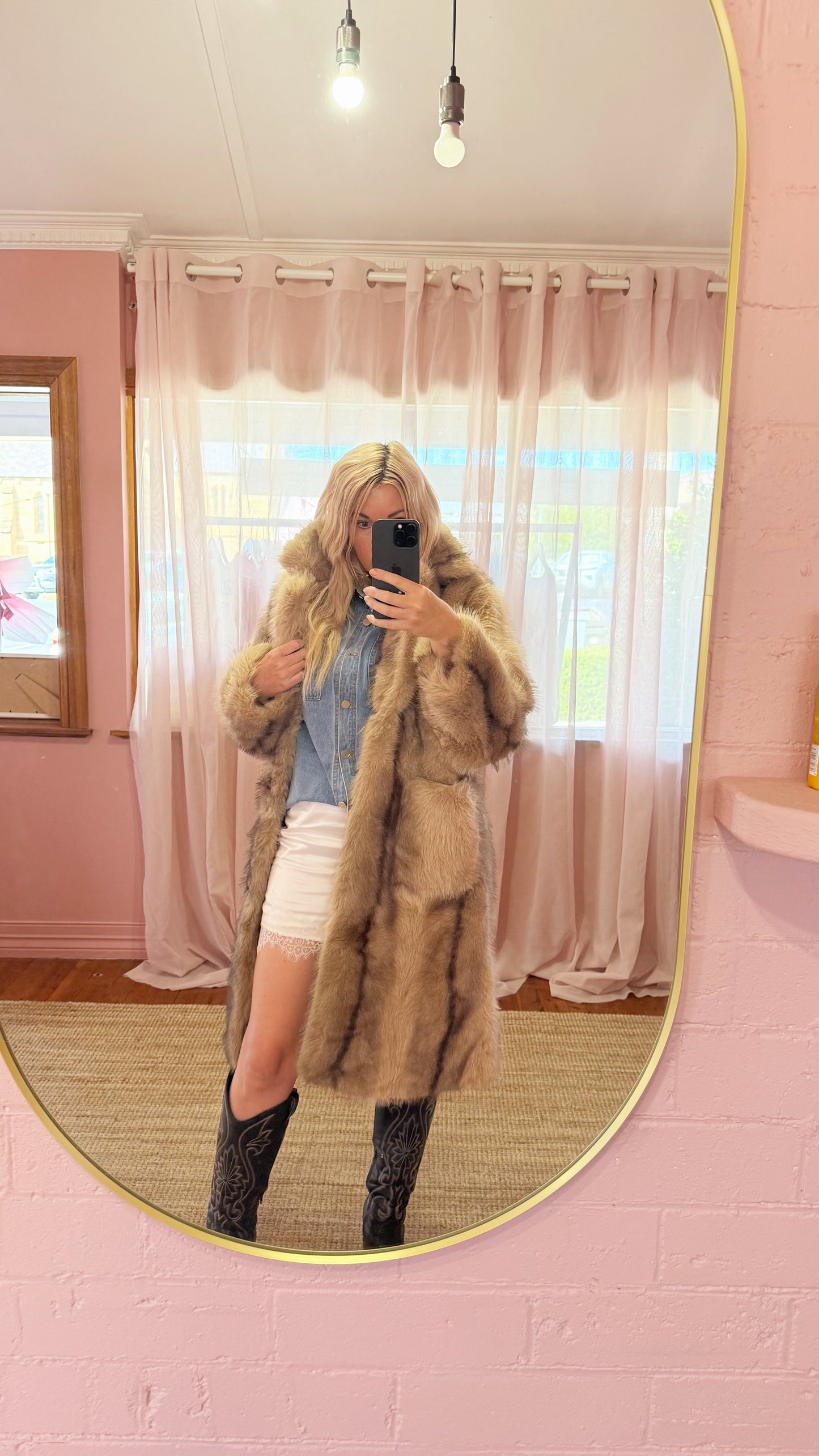 Cocoa Crush Fur Coat
