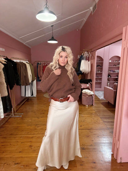 The Aspen Chevron Mock-Neck Jumper