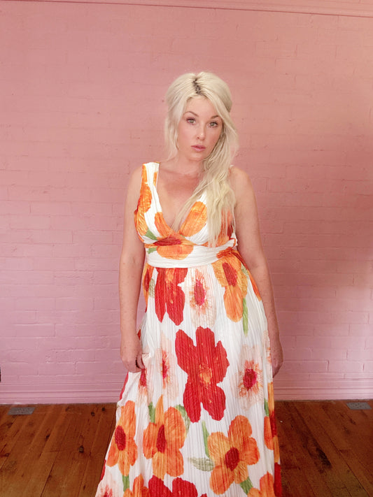 The Sunset Bloom Maxi Dress