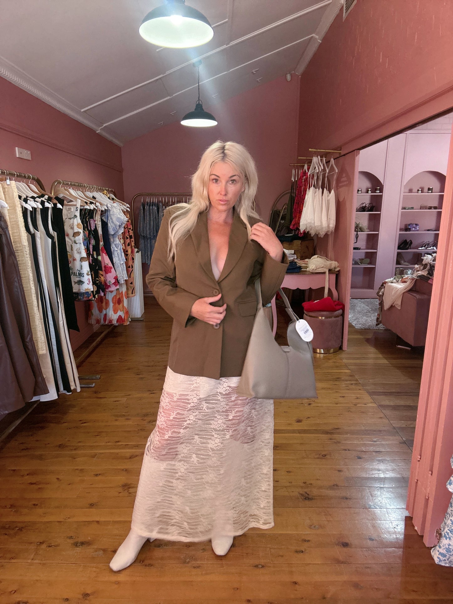 Élodie Lace Maxi Skirt – Ivory