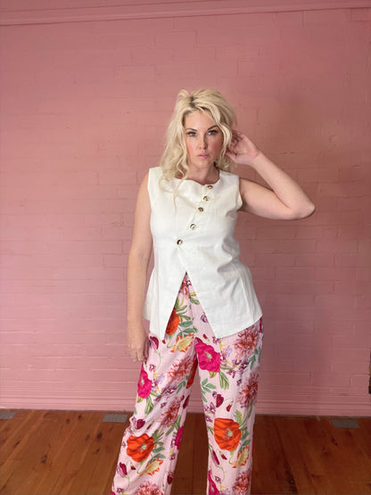 Garden Party Wide-Leg Pants
